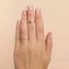 Thick gold plated 925 sterling silver floral ring