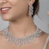 925 Silver Diamond Necklace Set