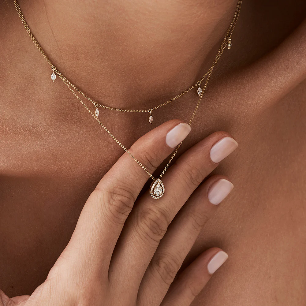 925 Silver Diamond Necklace