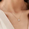 925 Silver Diamond Necklace - Image 4