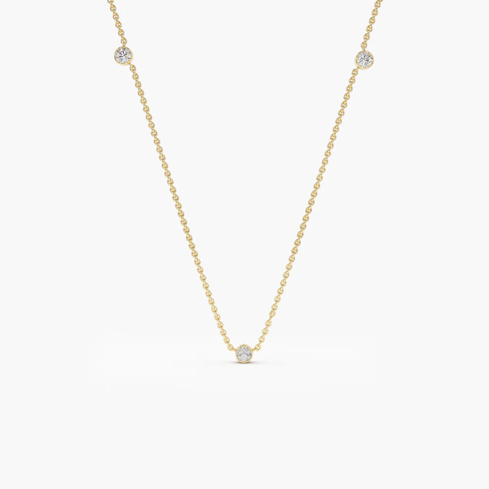 925 Silver Diamond Necklace
