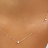 925 Silver Diamond Necklace - Image 6