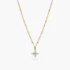925 Silver Diamond Necklace featuring premium CZ diamond stones