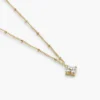 925 Silver Diamond Necklace with timeless diamond-like sparkle