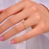 925 Silver Diamond Open Link Ring