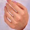 925 Silver Diamond Pave Ring featuring premium CZ diamond stones
