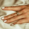 925 Silver Diamond Pinky Signet Ring - Image 6