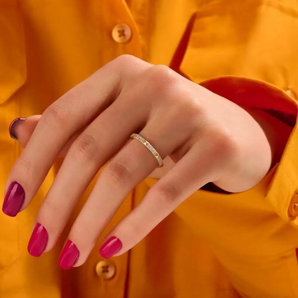 925 Silver Diamond Pyramid Ring