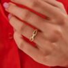 925 Silver Diamond Rope Ring - Image 2