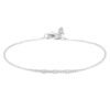 925 Silver Diamond Segments Bar Bracelet featuring a clean bar with sparkling segments