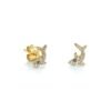 925 Silver Diamond Shark Stud