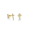 925 Silver Diamond Small Cross Stud