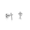 925 Silver Diamond Small Cross Stud - Image 3