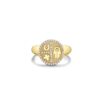 Small circular ring design with thick gold plating