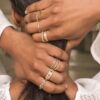 925 Silver Diamond Small Icon Ring - Image 3