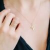 Dainty 925 silver ring with a subtle initial motif