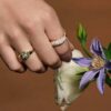 925 Sterling Silver ring with Premium CZ Diamond pave stones