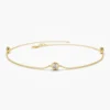925 Silver Diamond Solitaire Bracelet with minimalist design