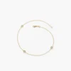 Minimalist bracelet with a central Premium CZ Diamond