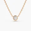 925 Silver Diamond Solitaire Necklace - Image 2