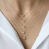 925 Silver Diamond Solitaire Necklace - Image 6