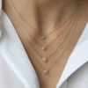 925 Silver Diamond Solitaire Necklace - Image 7