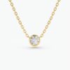925 Silver Diamond Solitaire Necklace - Image 4
