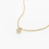 925 Silver Diamond Solitaire Necklace