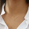 925 Silver Diamond Solitaire Necklace - Image 2