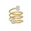 925 Silver Diamond Spiral Ring - Image 4
