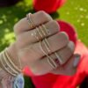 925 Silver Diamond Spiral Ring - Image 9