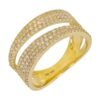 925 Silver Diamond Split Ring