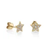 925 Silver Diamond Star Stud with dainty star shape and sparkling stones
