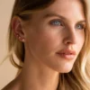 925 Sterling Silver earrings finished with thick gold plating