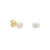 Evil eye stud featuring a premium CZ diamond finish