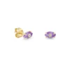 Symbolic evil eye stud with a delicate carved centrepiece