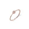 Minimal ring design with polished finish and delicate disc detail