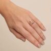 925 Silver Diamond Tiny Evil Eye Ring - Image 6