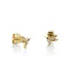 925 Silver Diamond Tiny Humming bird Stud
