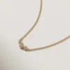925 Silver Diamond Trio Necklace