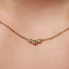 925 Silver Diamond Trio Necklace - Image 3