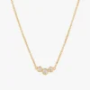 925 Silver Diamond Trio Necklace - Image 4