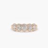 925 Silver Diamond Wedding Band in 925 sterling silver with gold plating