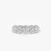 925 Silver Diamond Wedding Band, slim band with Premium CZ sparkle