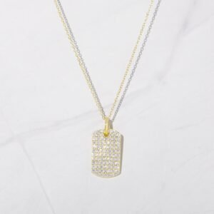 925 Silver Dog Tag Necklace