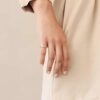 Gold-plated 925 Silver Dome Ring with polished shine
