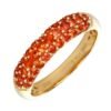 925 Silver Domed Gemstone Ring