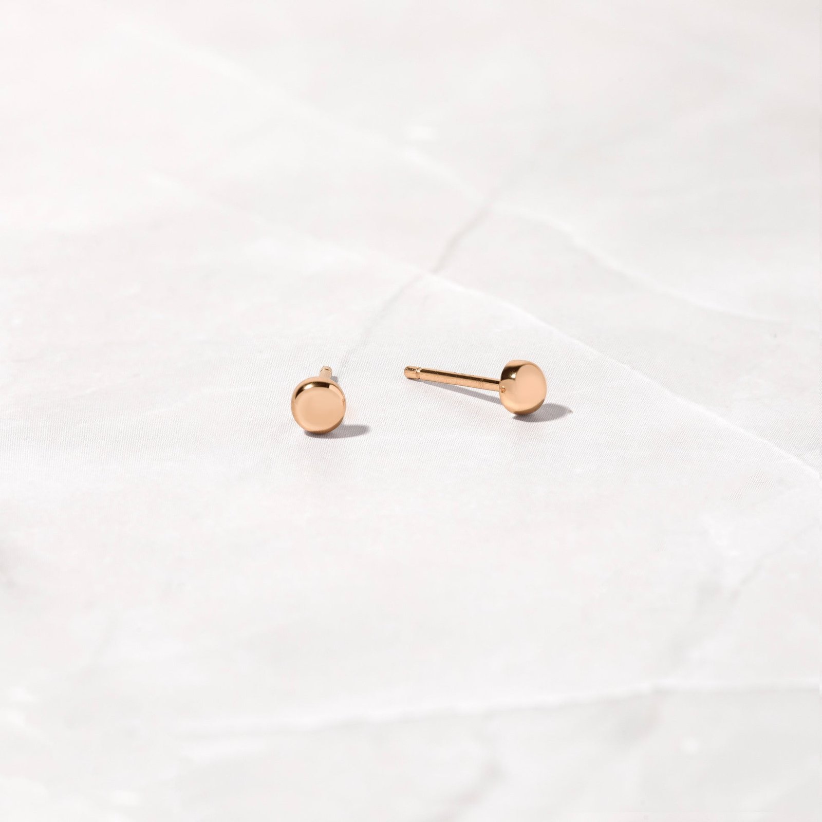 925 Silver Dot Studs Earrings - Image 2