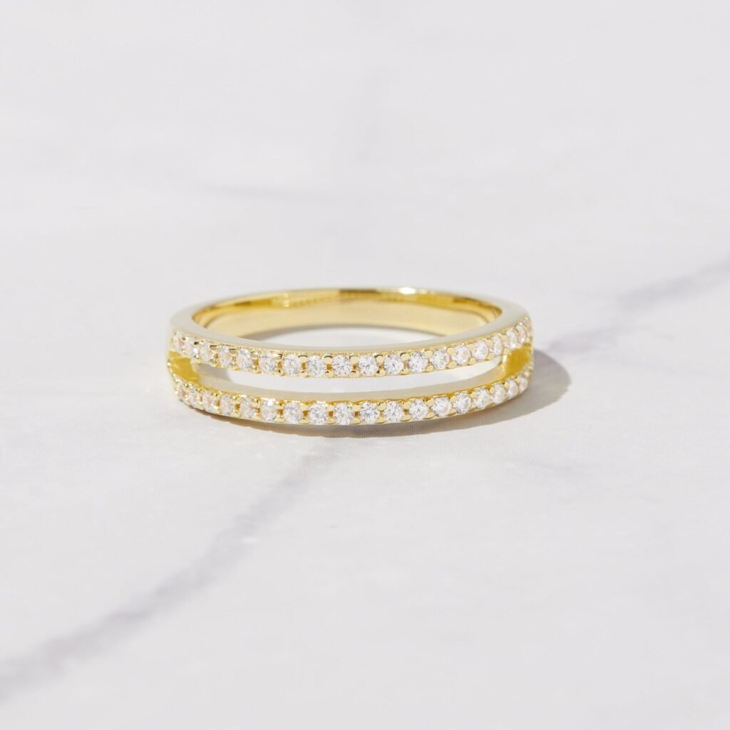 925 Silver Double Band Ring