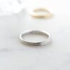925 Sterling Silver double band ring with polished finish